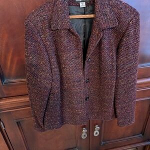 Sag Harbor Purple Blazer Size 16